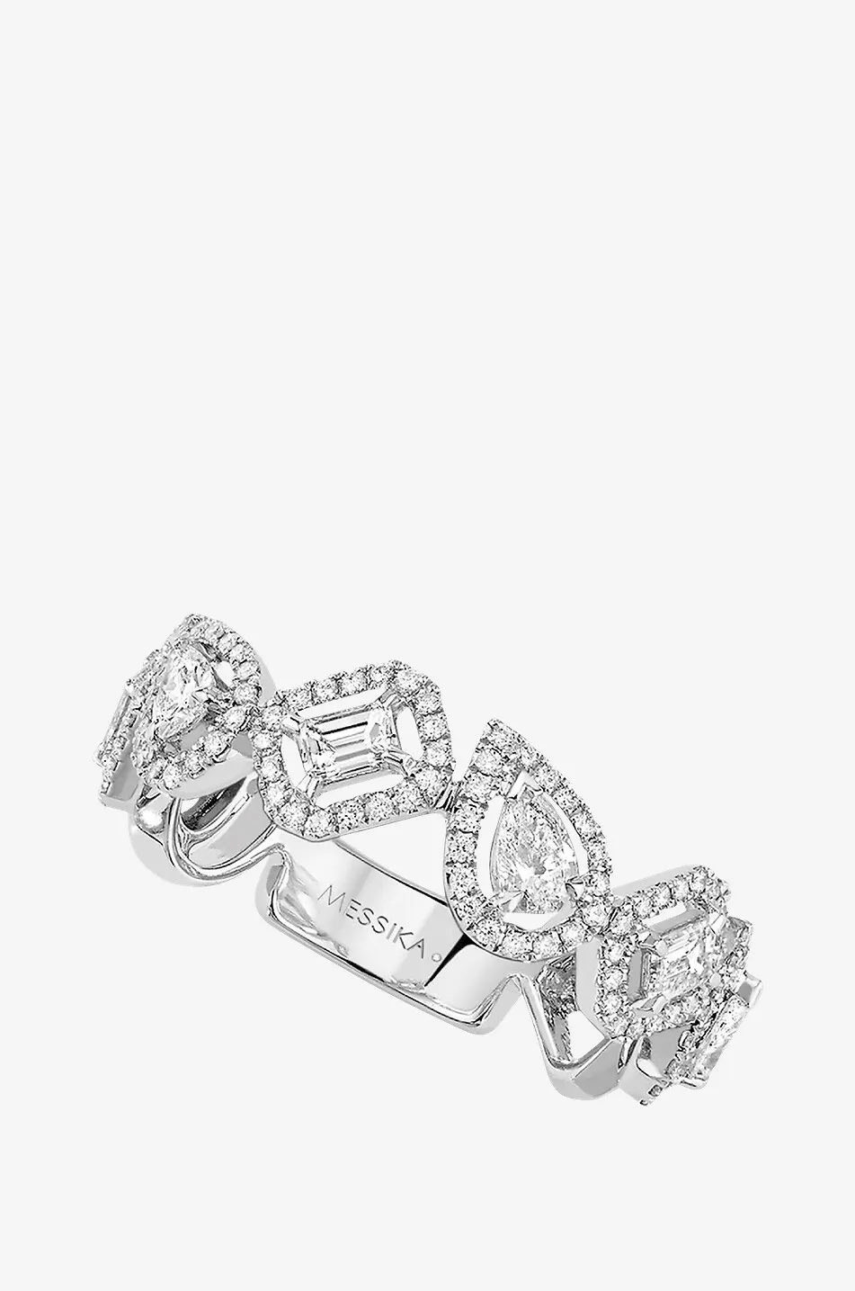 Bague en or blanc et diamants Alliance My Twin