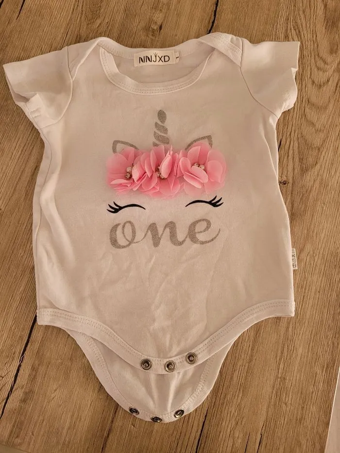 Body one fille licorne - Nnjxd - 12 mois  | Beebs