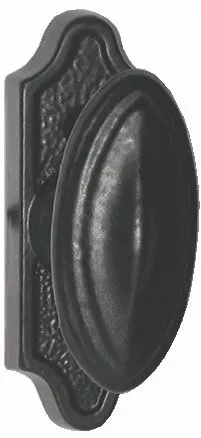 Bouton de fenêtre sur platine en fonte époxy noir - JARDINIER MASSARD
