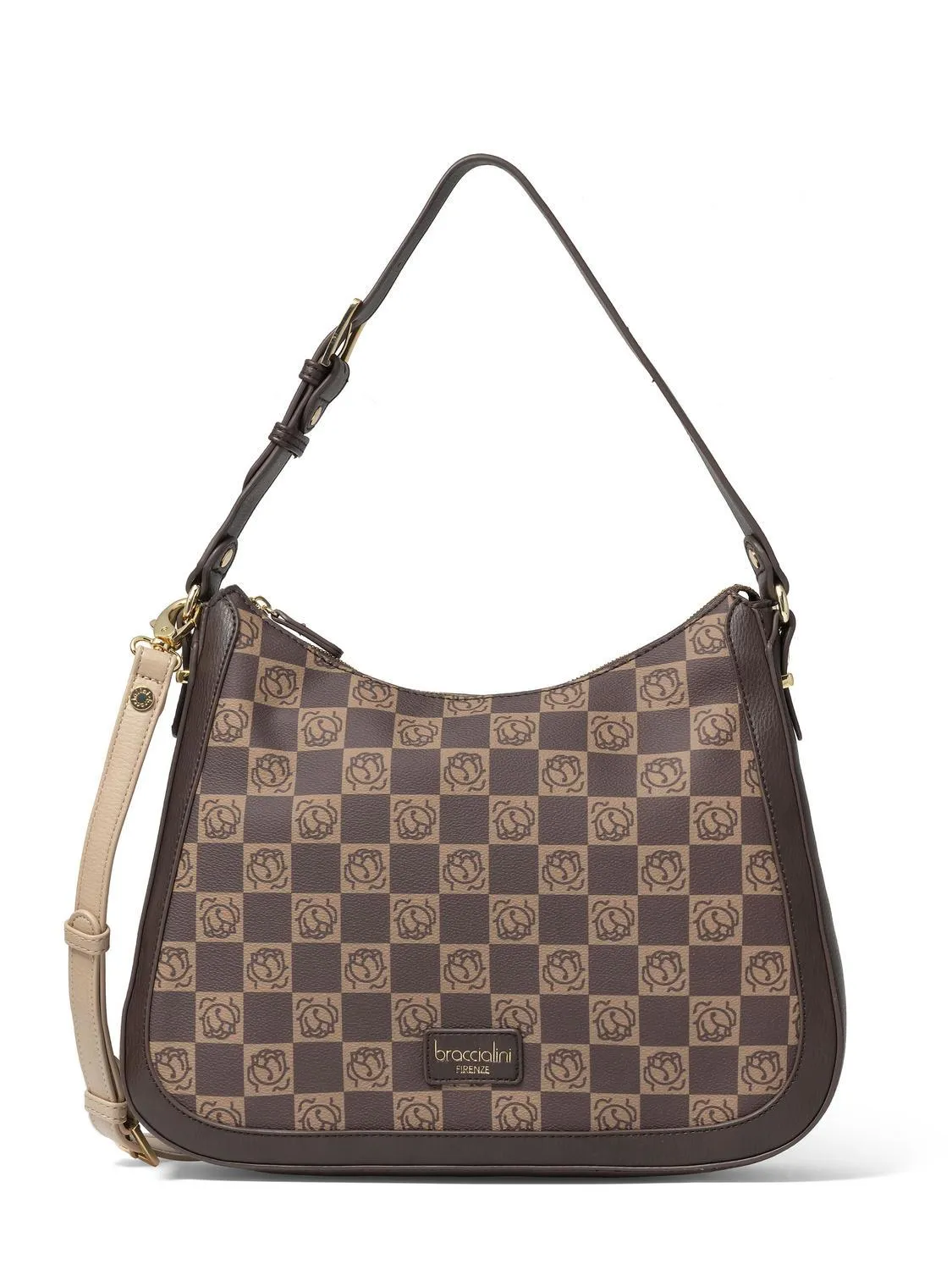 Braccialini Monogram Sac Bandoulière Avec Bandoulière Marron - Achetez À Prix Outlet!
