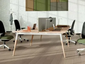 Bureau bench 4 personnes Aska bois - Columbia