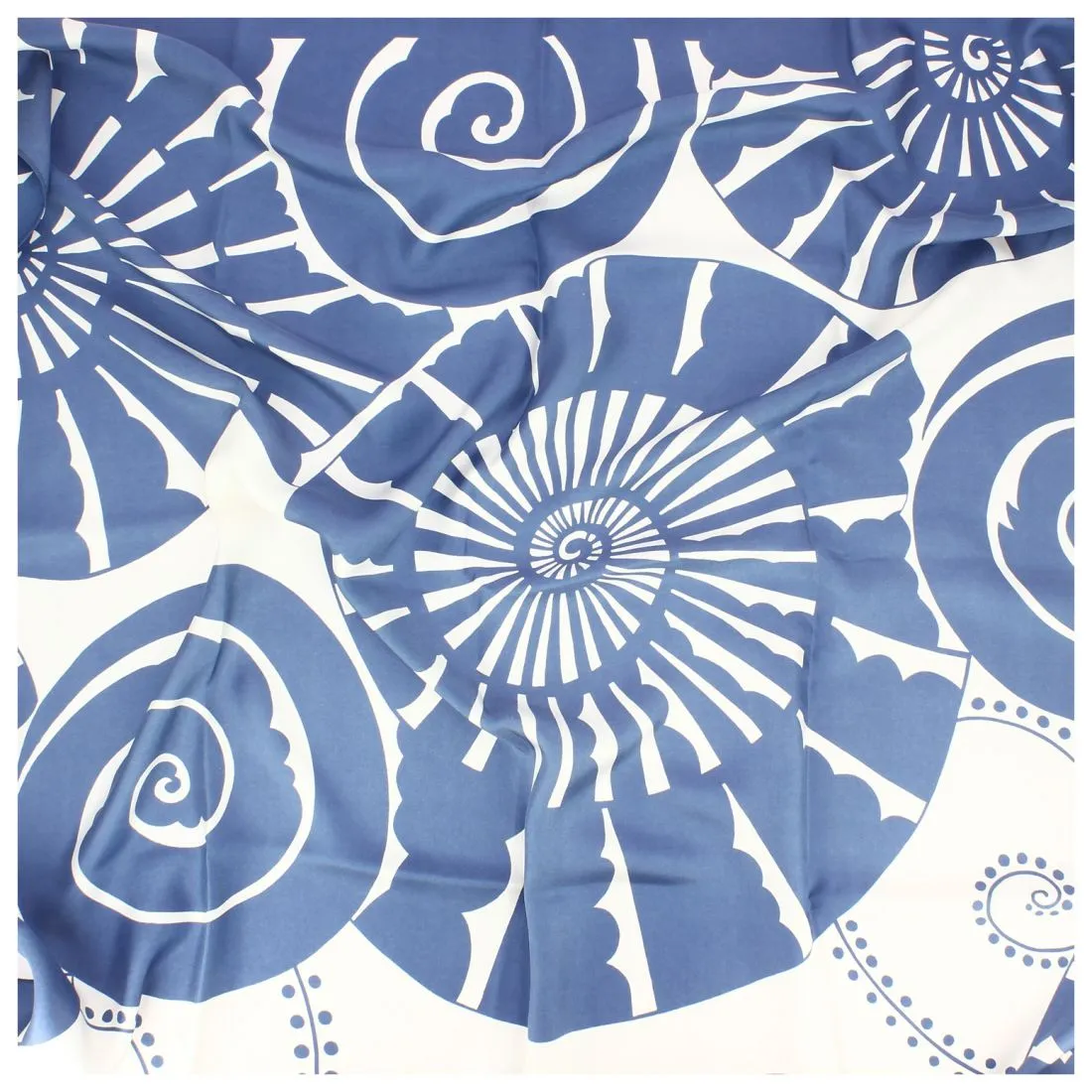 Carré 90 Ammonites Bleu
