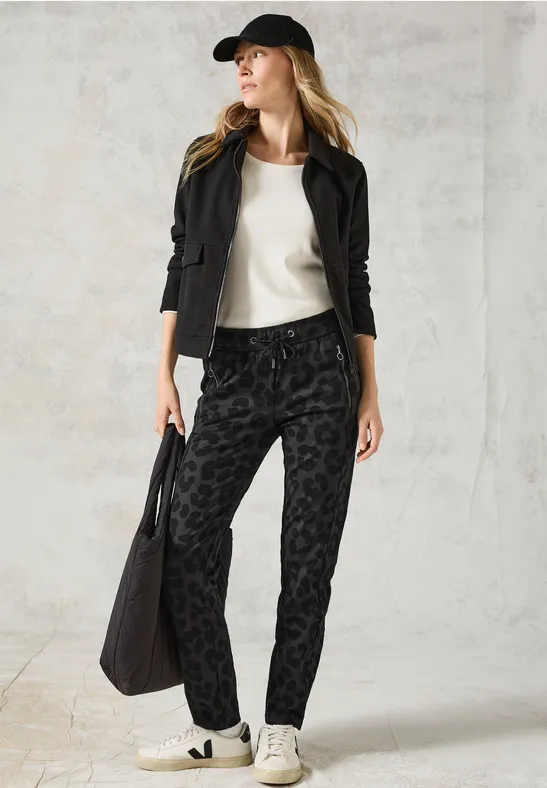CECIL Pantalon à motif léopard  - Style TRACEY