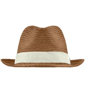 Chapeau - MB6597 - marron et blanc cassé 