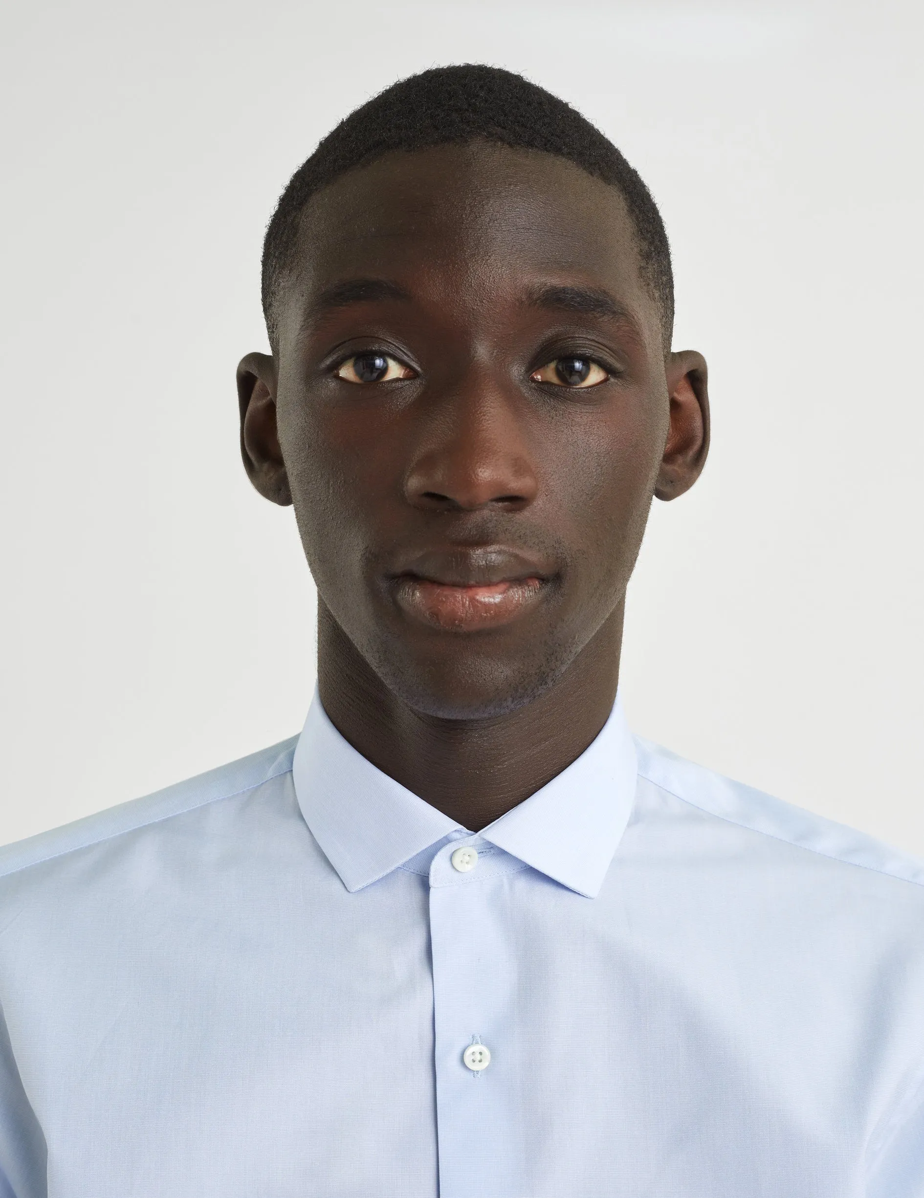 Chemise Ajustée bleue