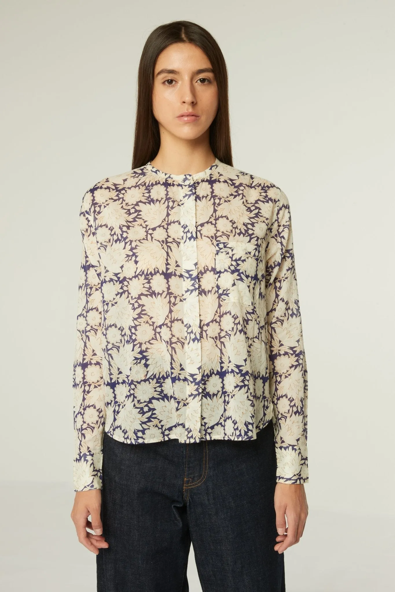 Chemise Lucie - Amber Pansy Blue