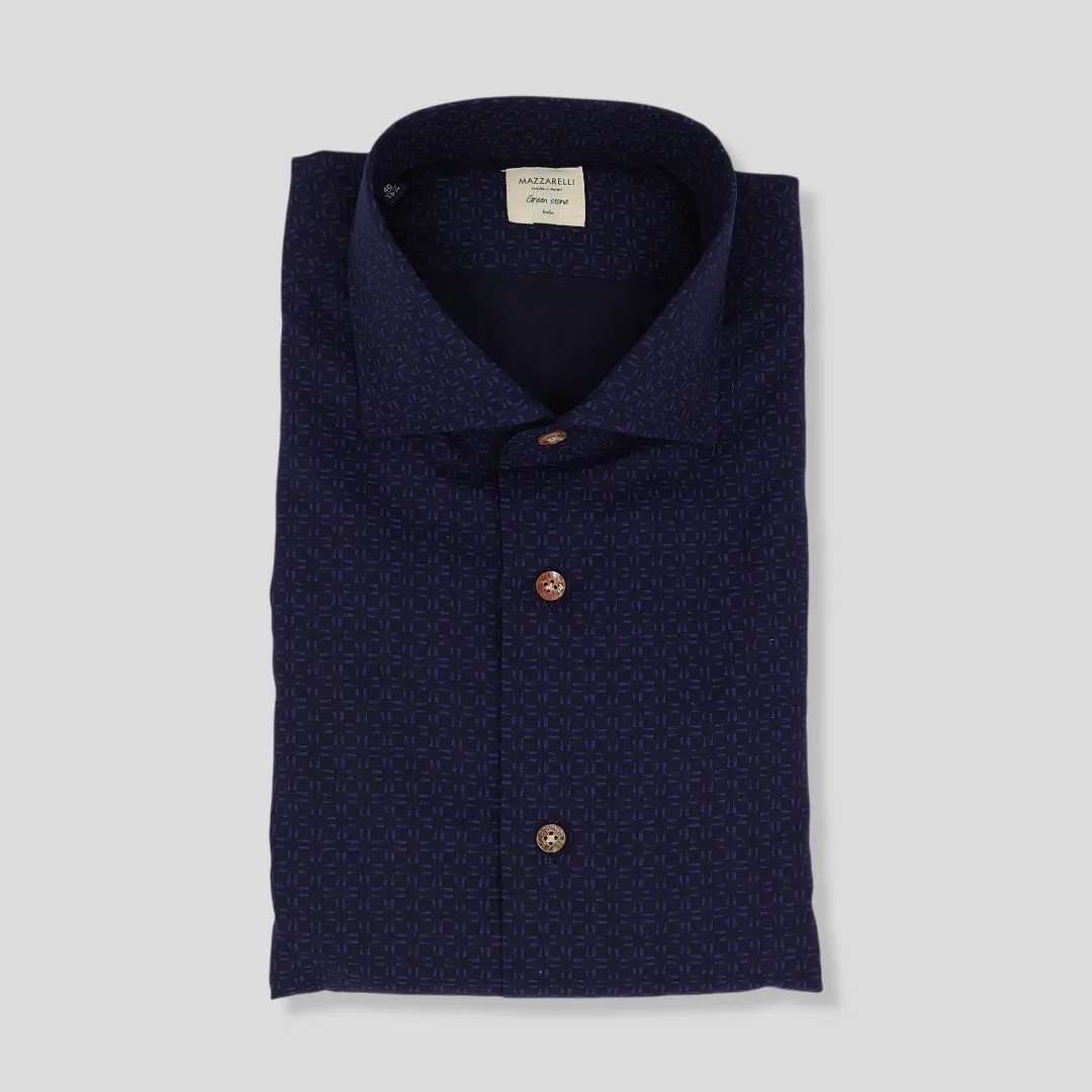 Chemise Mazzarelli B139 W 7 Marine