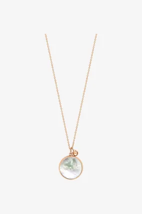 Collier en or rose et nacre Maria Disc