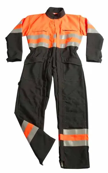 Combinaison 2 ZIP Multirisques HV Orange Fluo / Anthracite