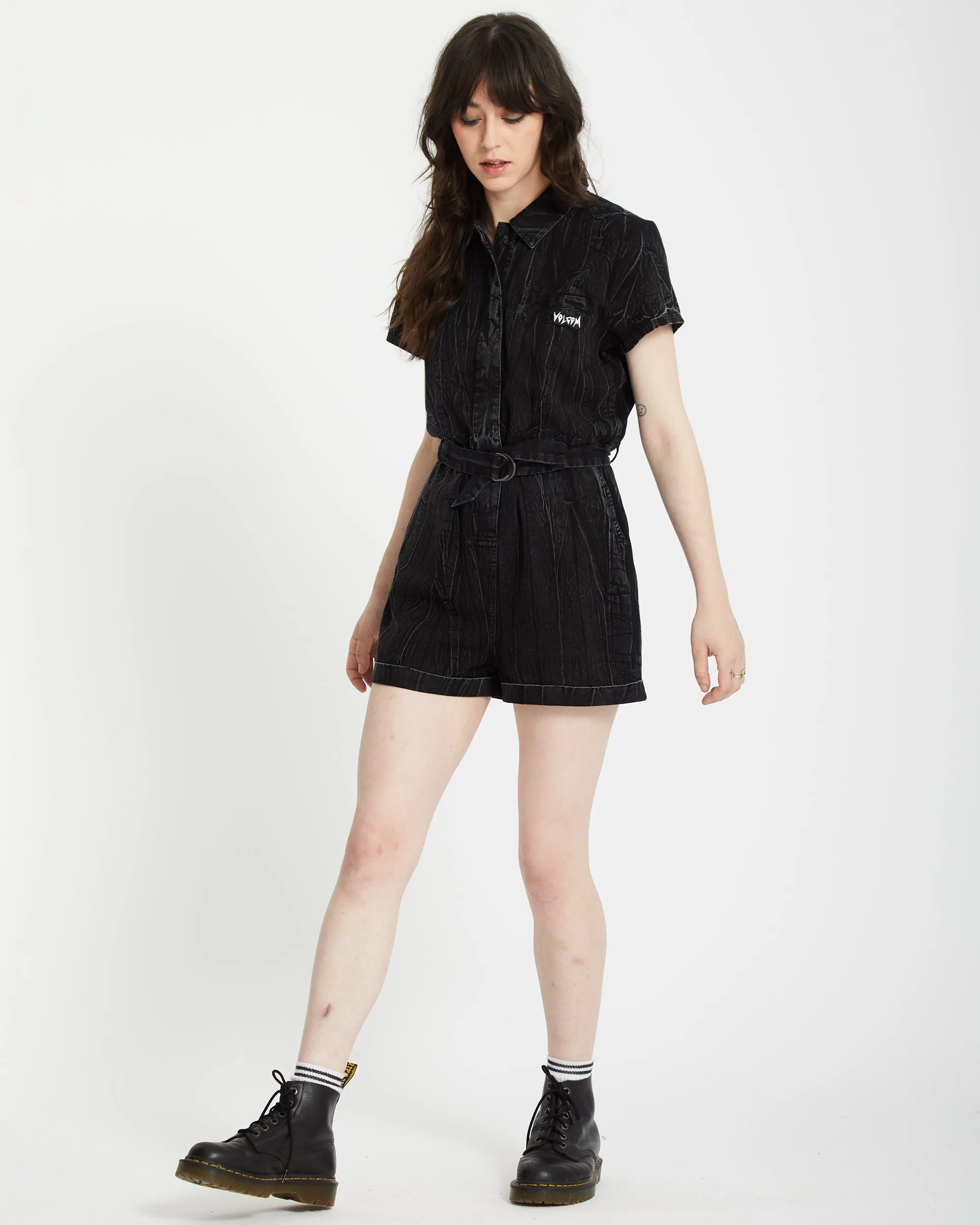 Combishort Asphalt - BLACK MARBLE WASH