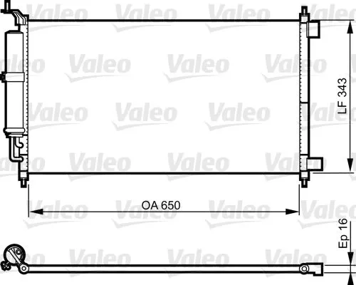 Condenseur, climatisation VALEO 814221 