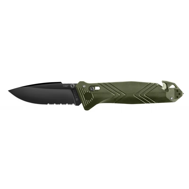 Couteau de poche Cac® serration PA6 vert od