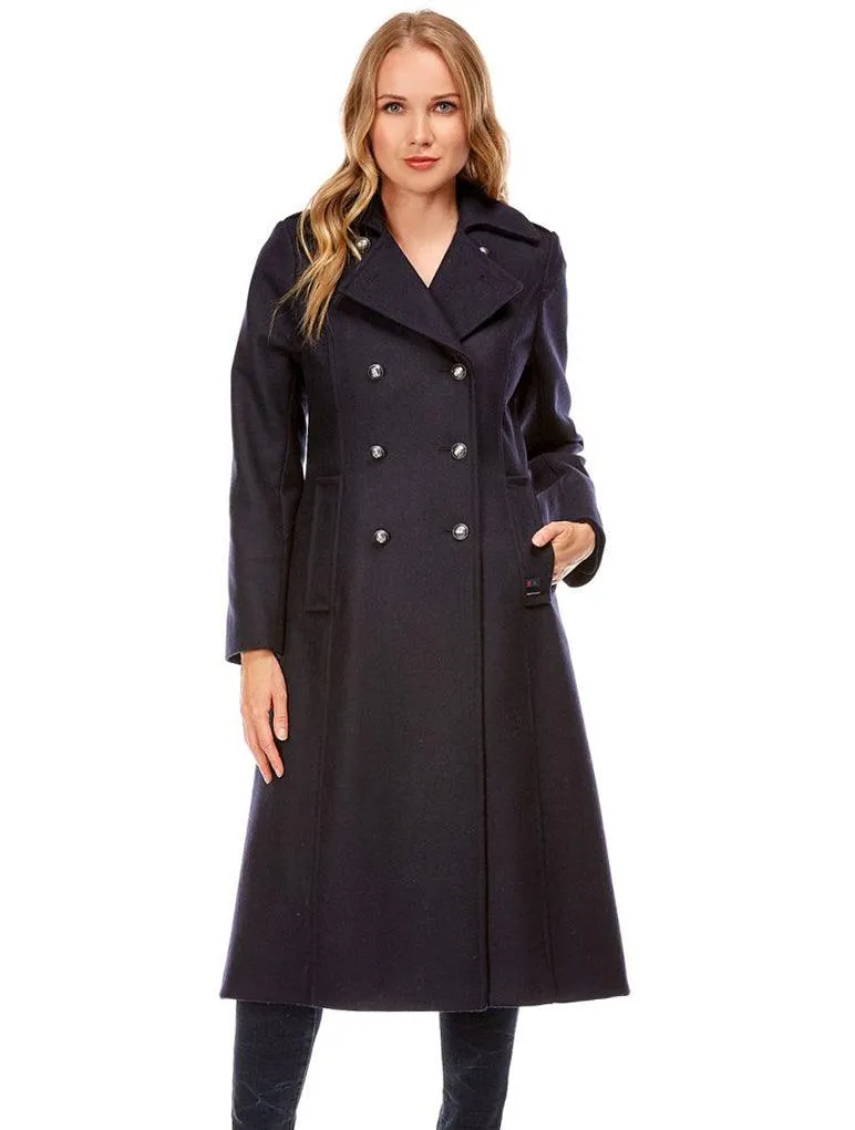 Dalmard Marine - Carnac Loden - Manteau long pour femme
