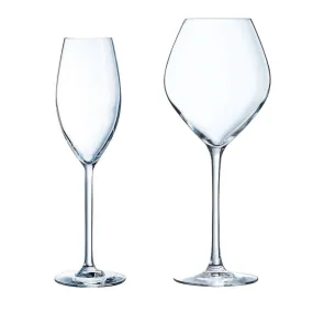 Ensemble de 12 verres à pied 47 cl et flûtes à champagne 24 cl - Cheer 
