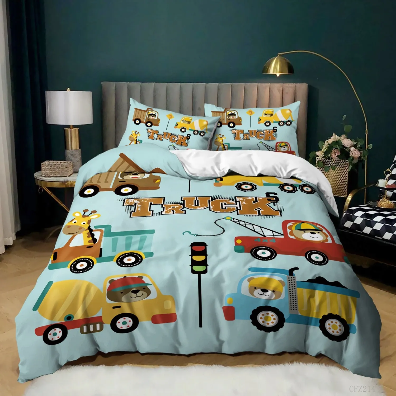 Ensemble de literie Truck cartoon