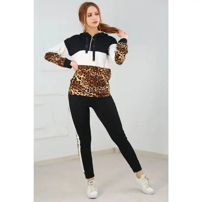Ensemble Jogging Femme Léopard