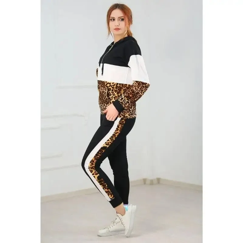 Ensemble Jogging Femme Léopard