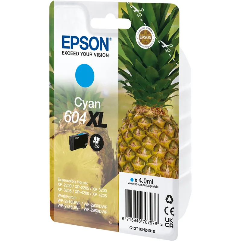Epson 604XL Cartouche d'encre, cyan