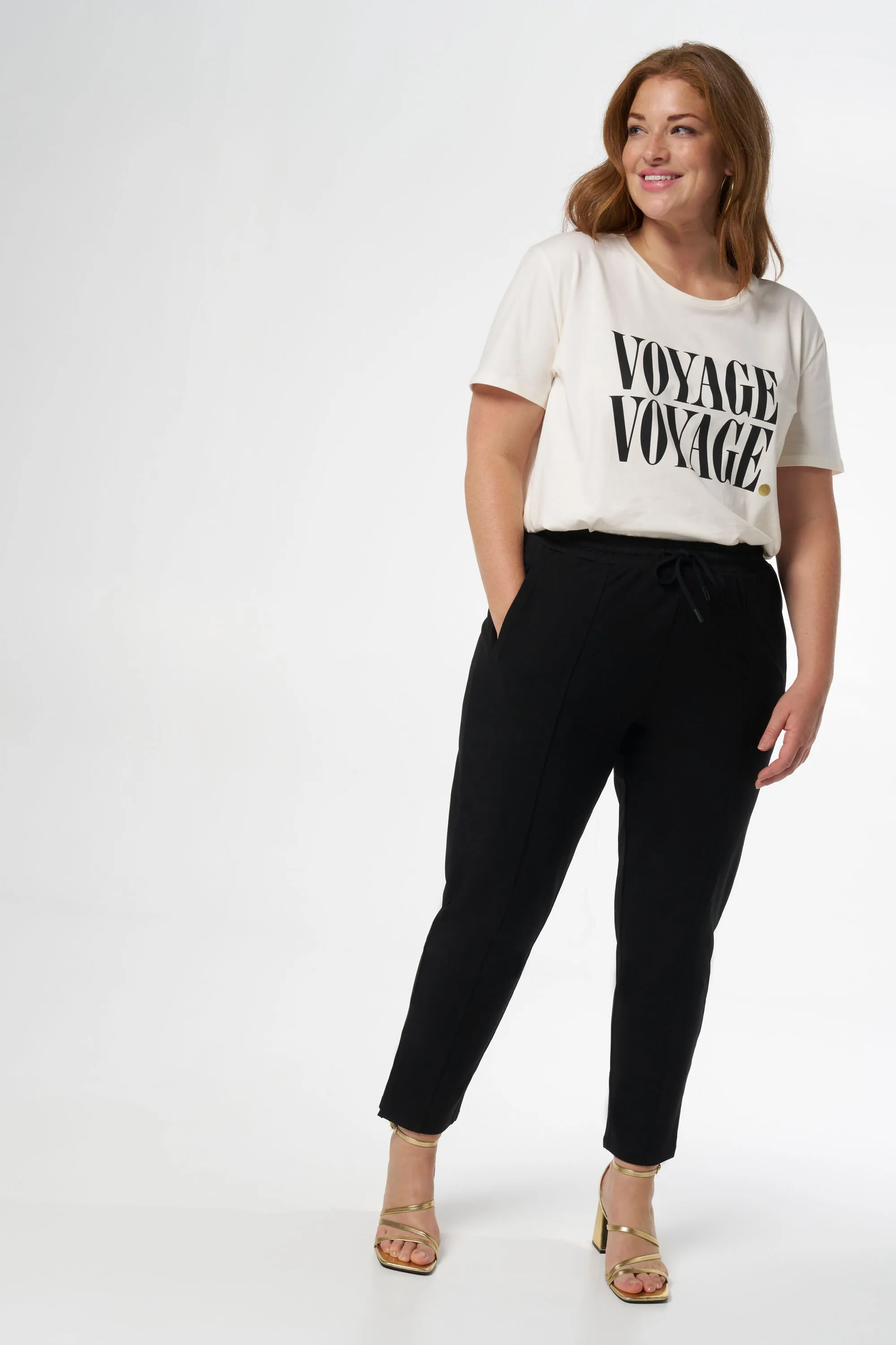 Femmes Jogging ample Noir | MS Mode