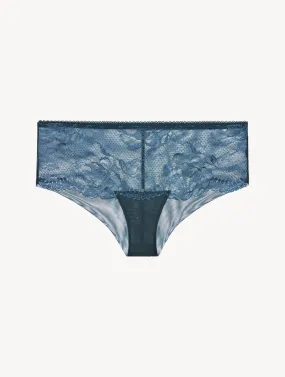 Hipster en dentelle bleu foncé