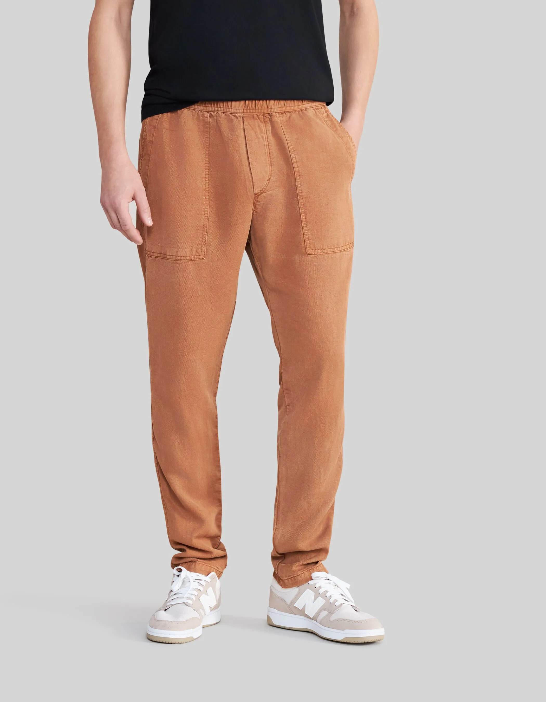 Jogging CROPPED cognac Lyocell® Homme