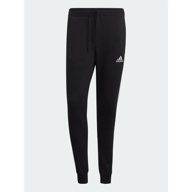 Jogging fin 3 stripes noir homme - Adidas | wimod