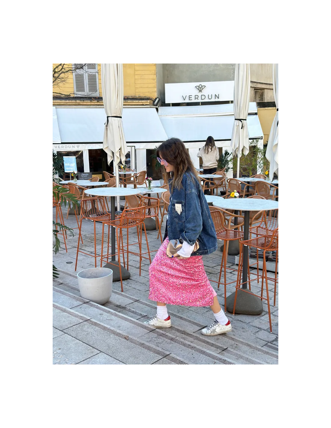 Jupe ZITA rose sequins