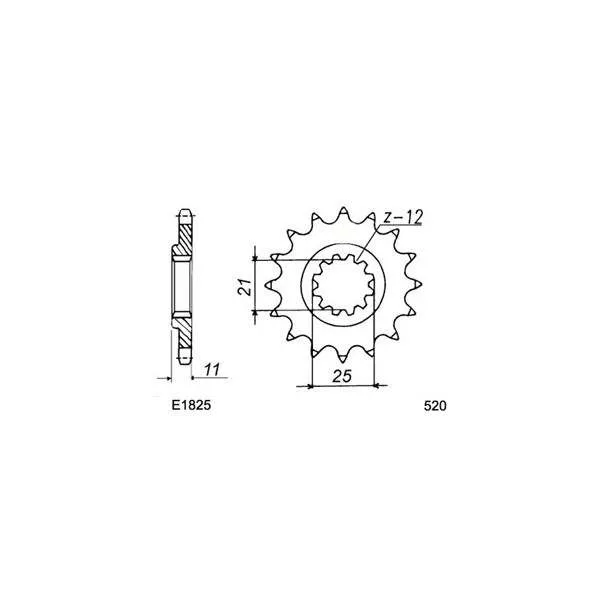 KIT CHAINE FE 410.TE '95/00 15X48 OR*