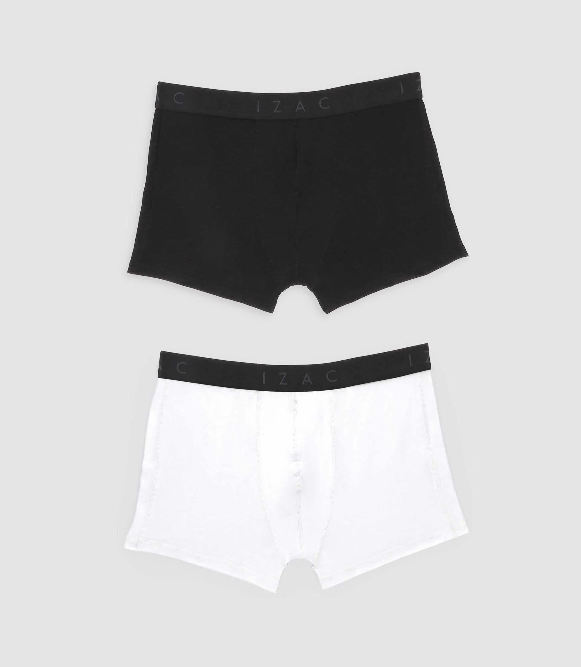 Lot de 2 boxers noir blanc KAXE
