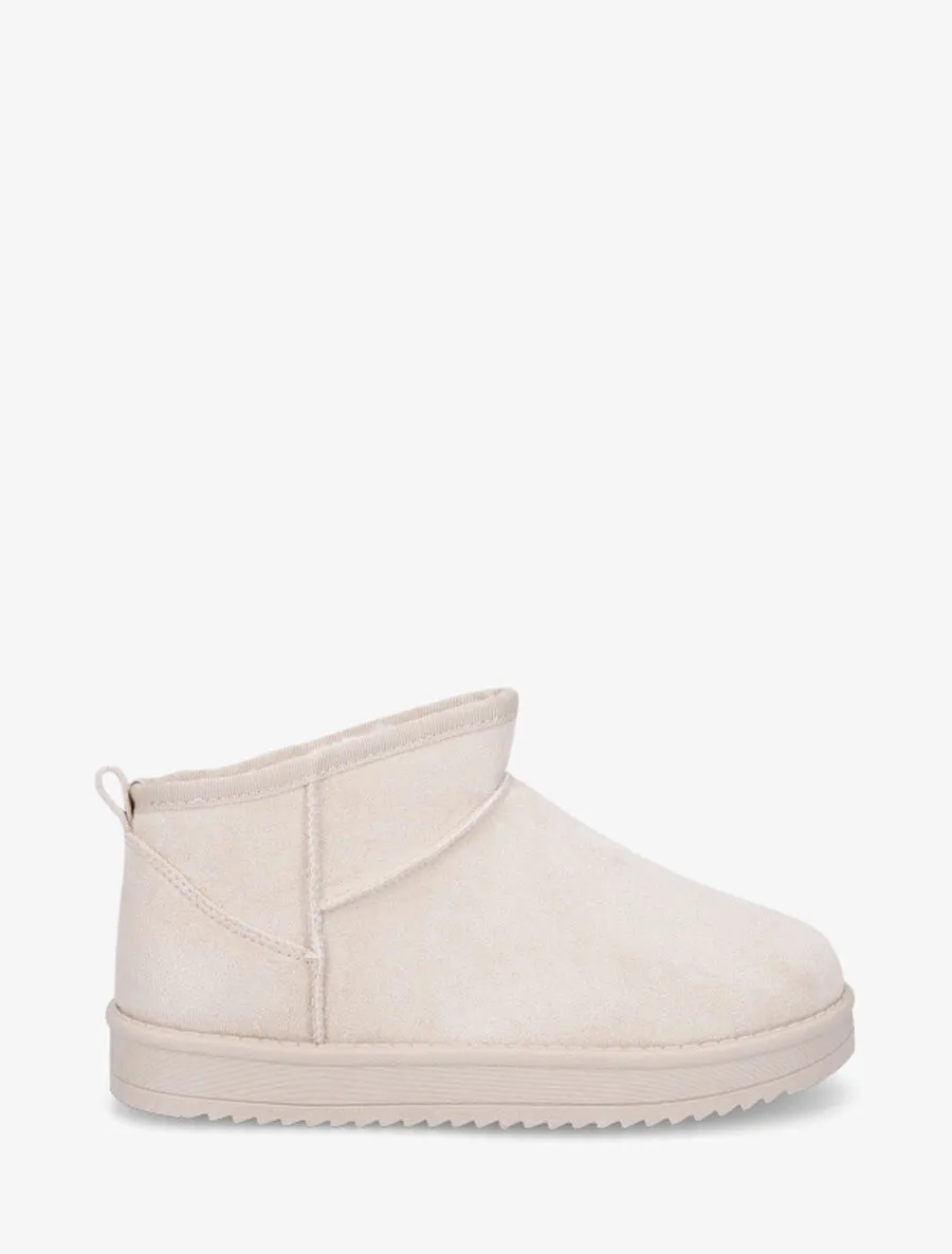 Low boots plates en suédine