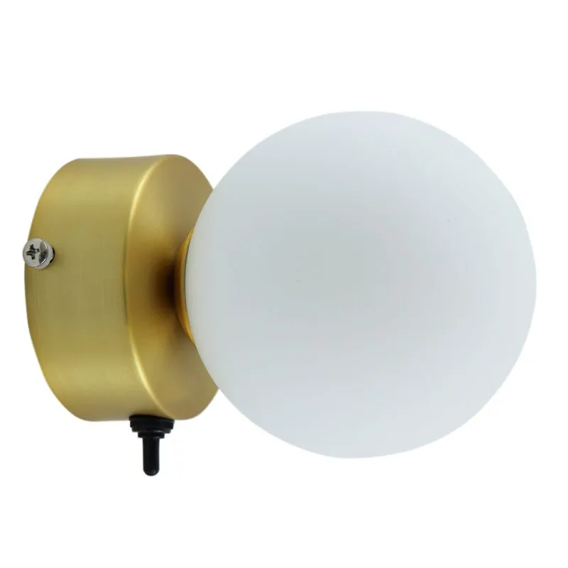 Moderne badkamer wandlamp goud, Amer, IP44