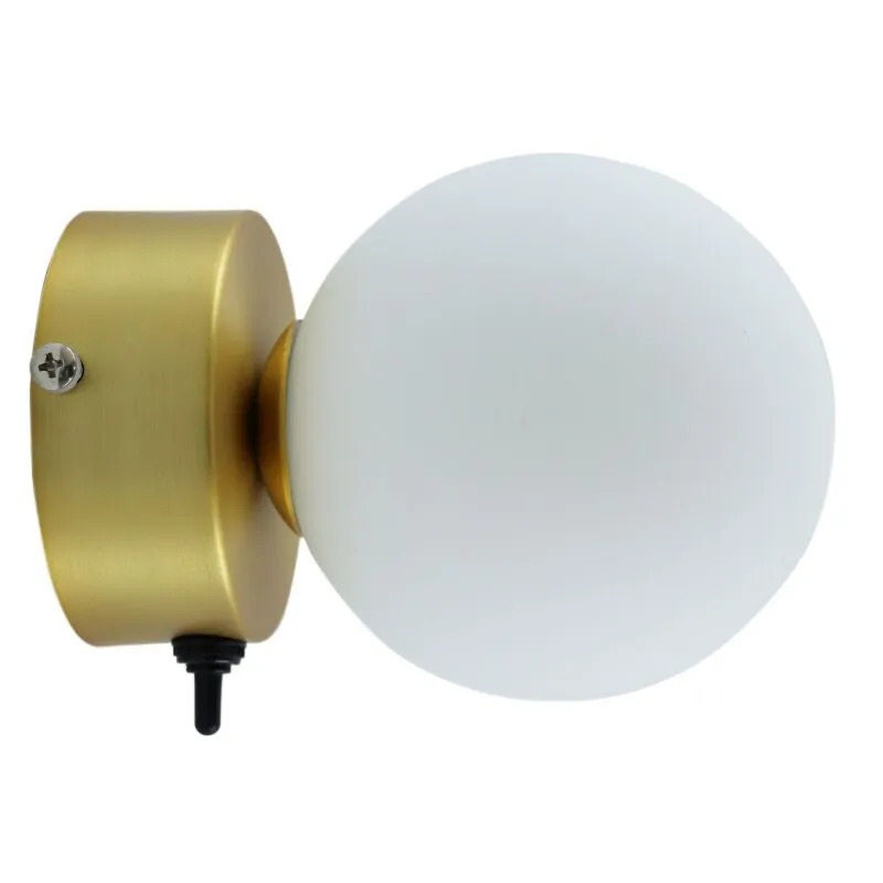 Moderne badkamer wandlamp goud, Amer, IP44