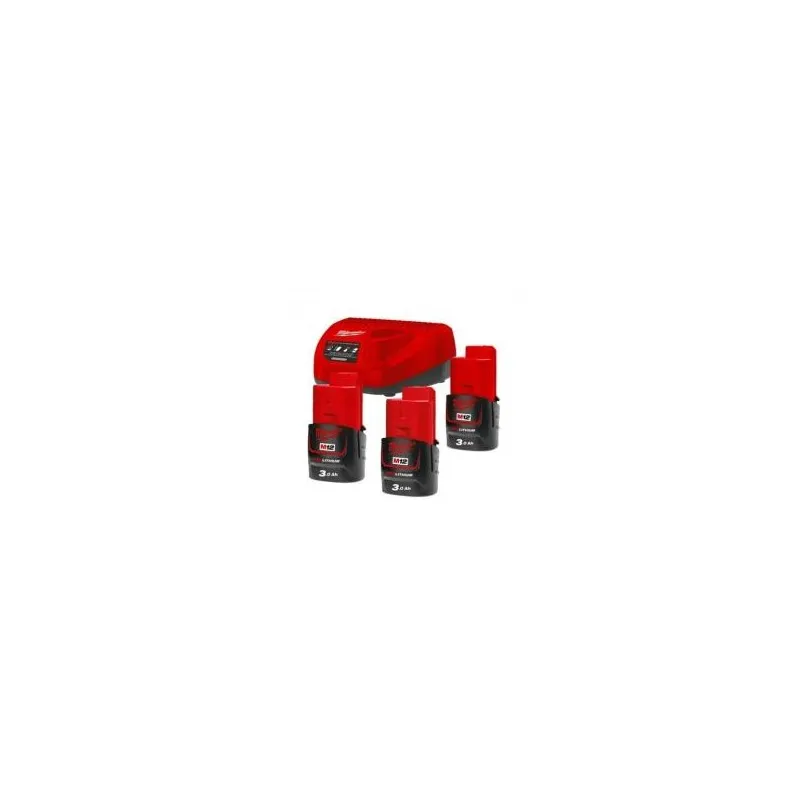 Pack énergie red lithium MILWAUKEE "M12 NRG-303" de 12 V - 3,0 ah