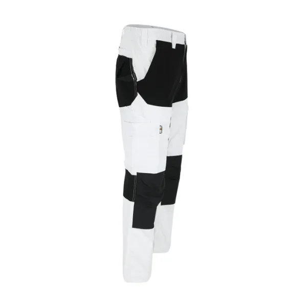 Pantalon de Travail Herock Hector Blanc/Noir