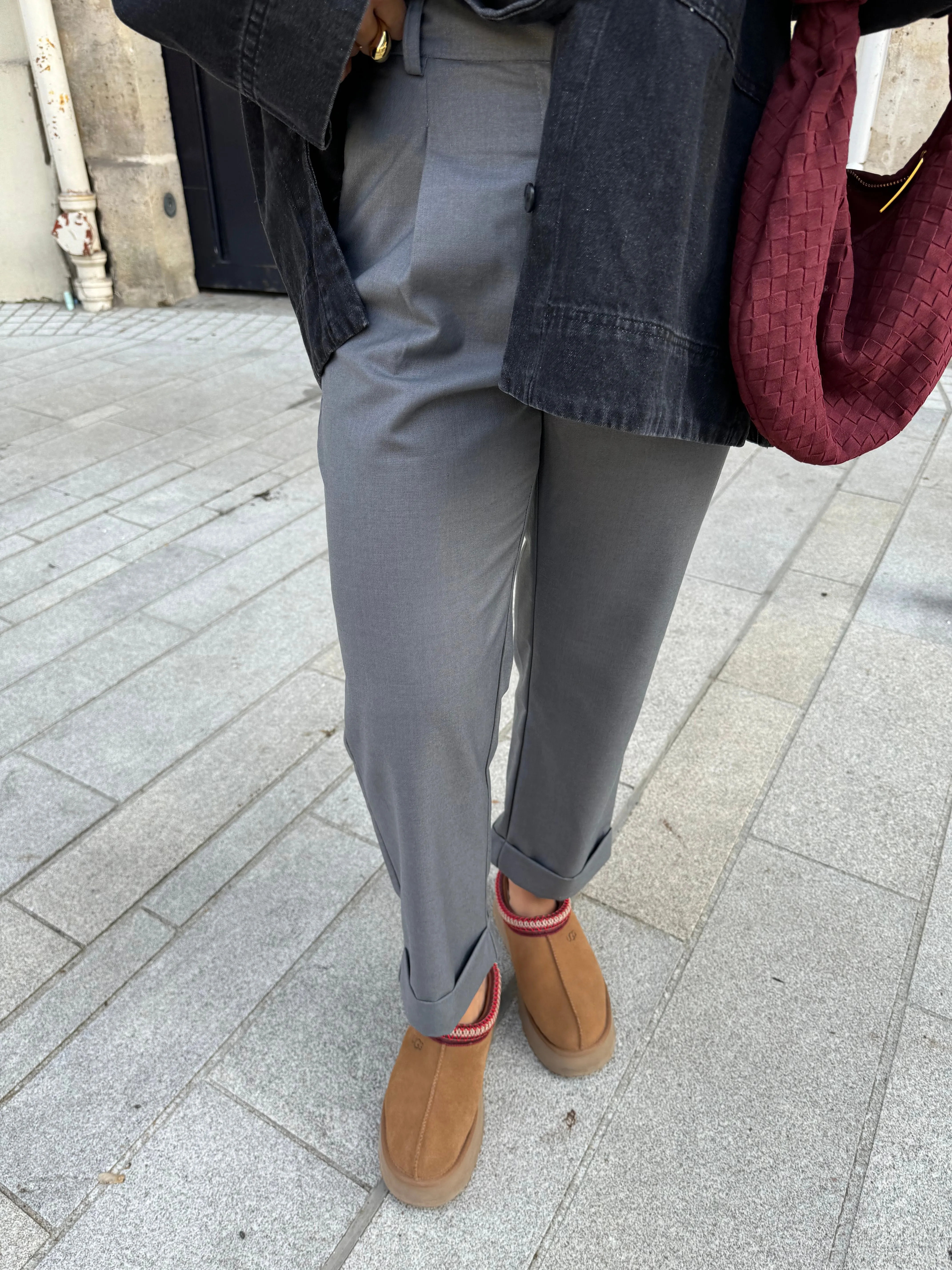 Pantalon ENZA gris (3077)