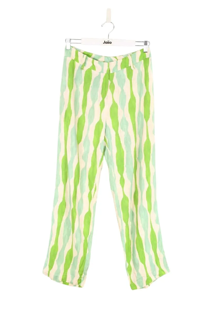 Pantalon large vert
