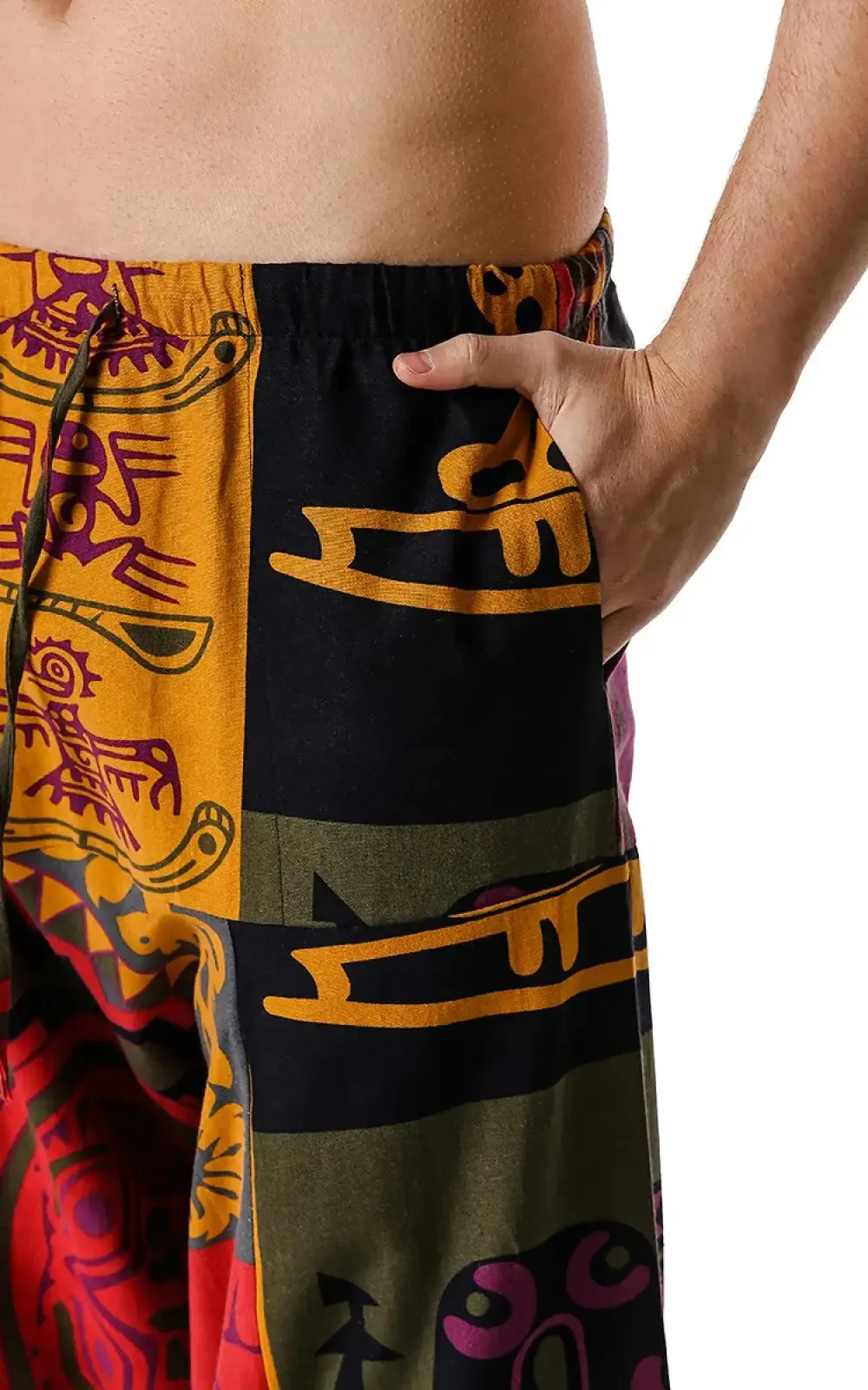 Pantalon Motif Africain Homme