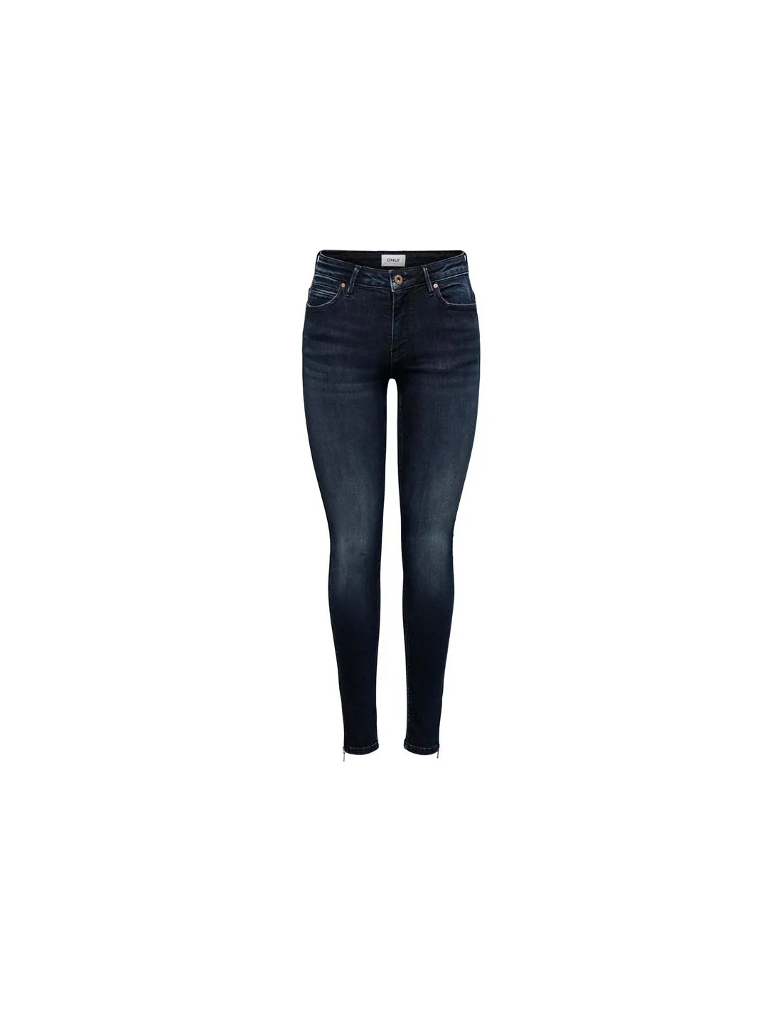 Pantalon Only kendell RegAnkle Tai865 Bleu foncé Denim Femme