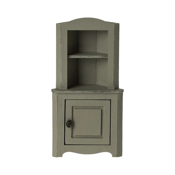 Petite armoire d'angle pour souris - Vert clair - MAILEG - Perlin Paon Paon