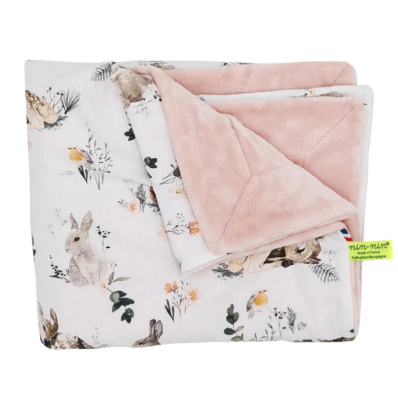 PLAID L'AQUARELLE ROSE