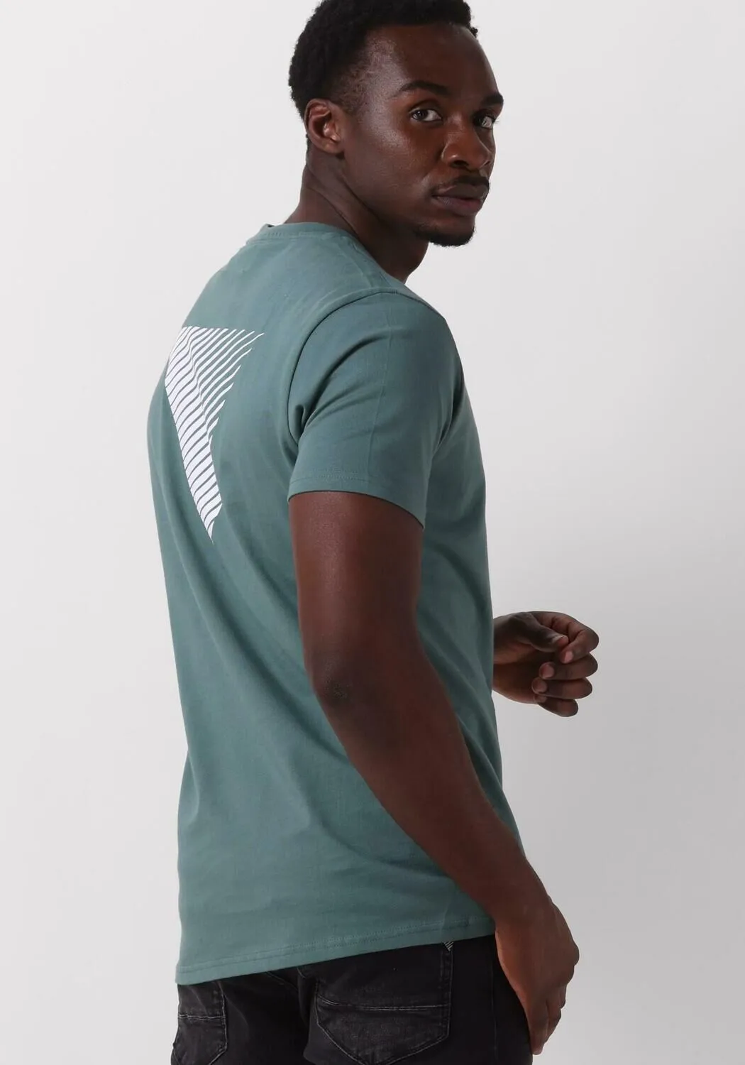 pure path t-shirt tshirt with front and back print en vert