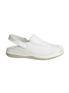 Sabot médical blanc pour Infirmiere et Aide Soignante avec bride réglable, Iris Oxypas