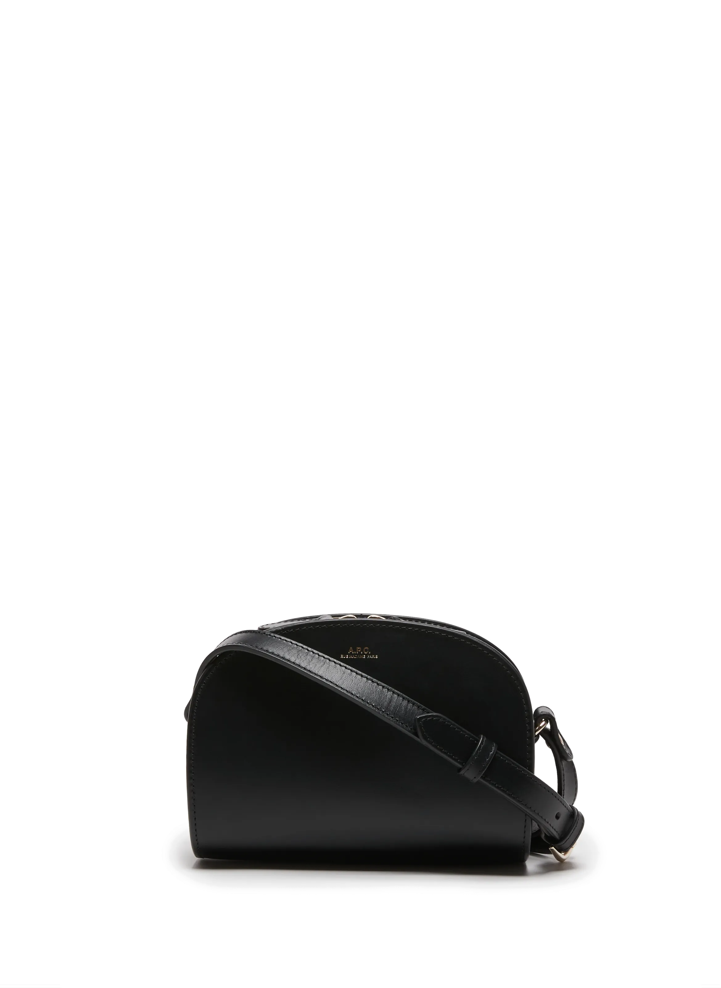 SAC DEMI-LUNE MINI EN CUIR - A.P.C. pour FEMME | Printemps