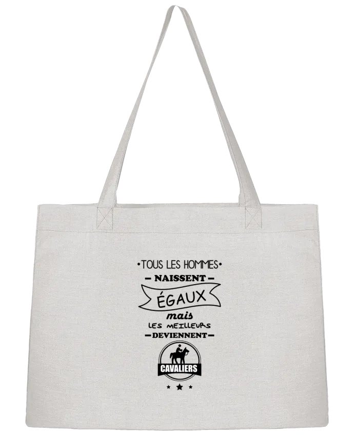 Sac Shopping Tous les hommes naissent égaux mais les meilleurs deviennent cavaliers, cavalier, cheva