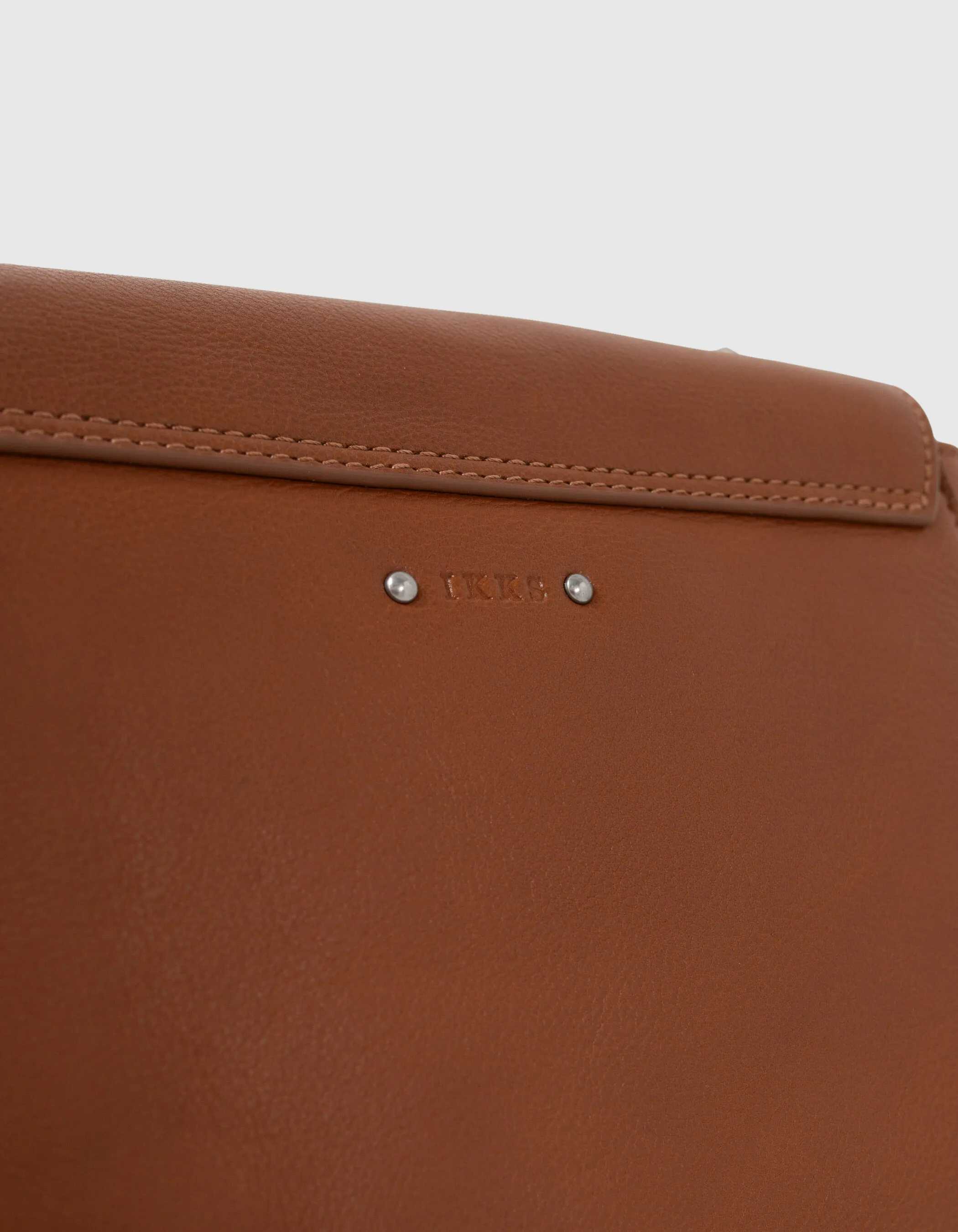 Sac The Pilot camel cuir Femme