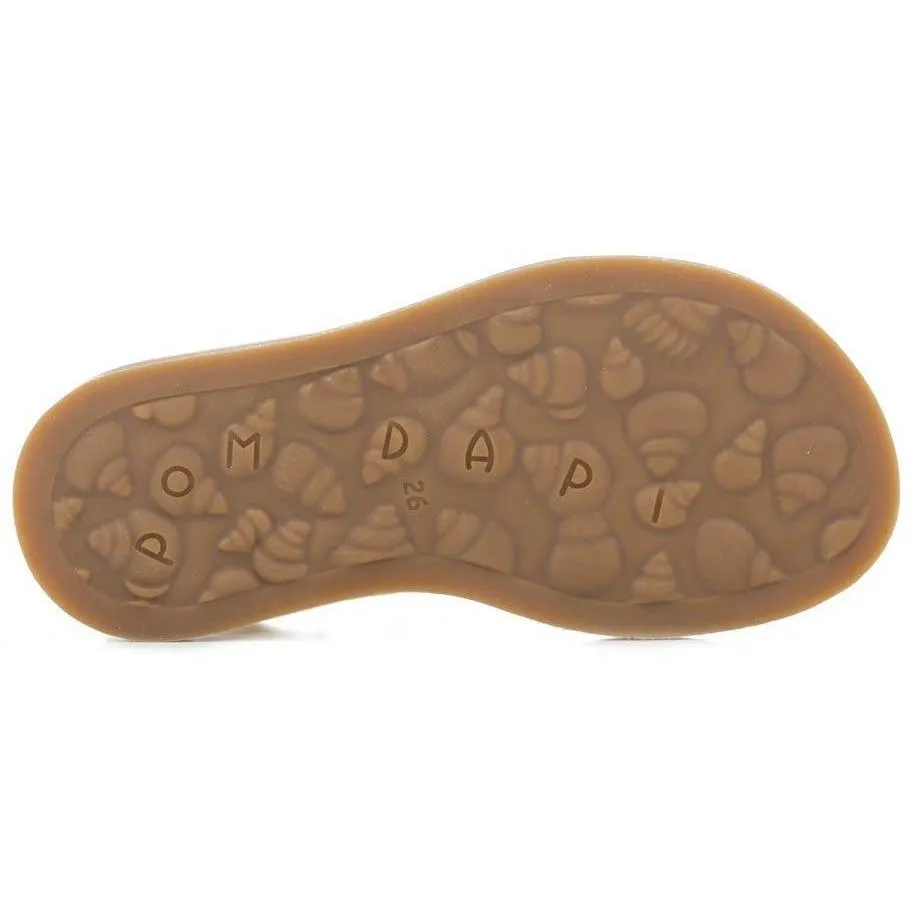Sandales Plagette Twist Camel Champagne