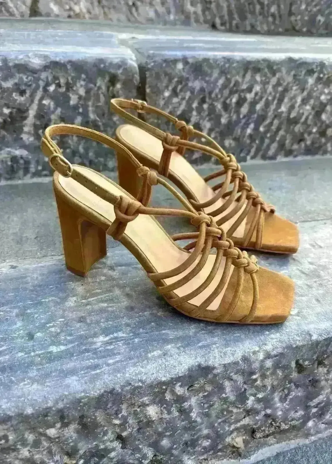 Sandales à talons Anaki Paris Meryl Camel