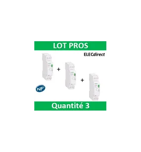 Schneider - Télérupteur RESI9 XP - Unipolaire 16A - 250V - Silencieux - R9PCL2Sx3