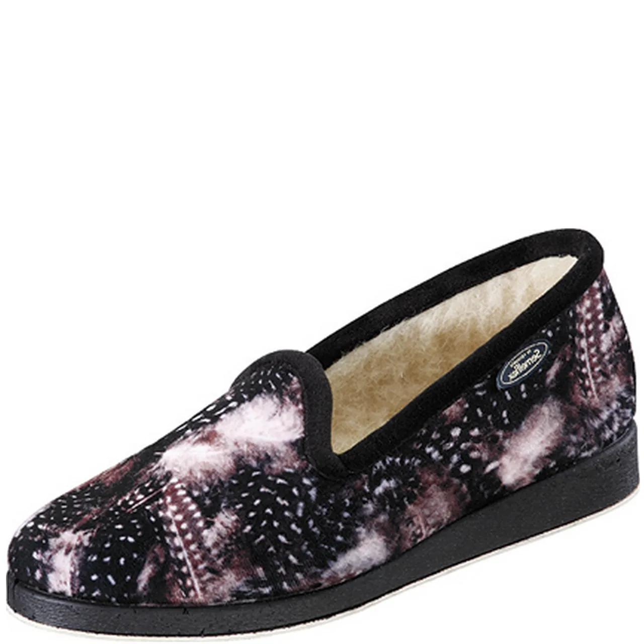 Semelflex : Charentaises noir et rose