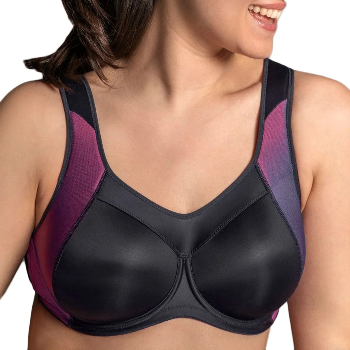 Soutien-gorge de sport avec armatures Sydney marine rose Ulla Dessous